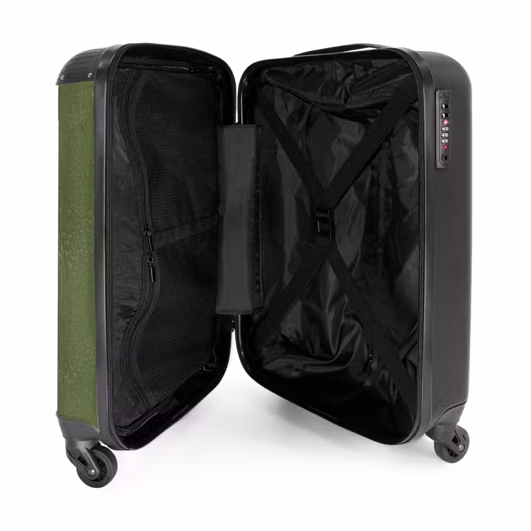Suitcase - Leather look apple green — 3