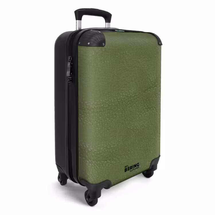 Suitcase - Leather look apple green — 4
