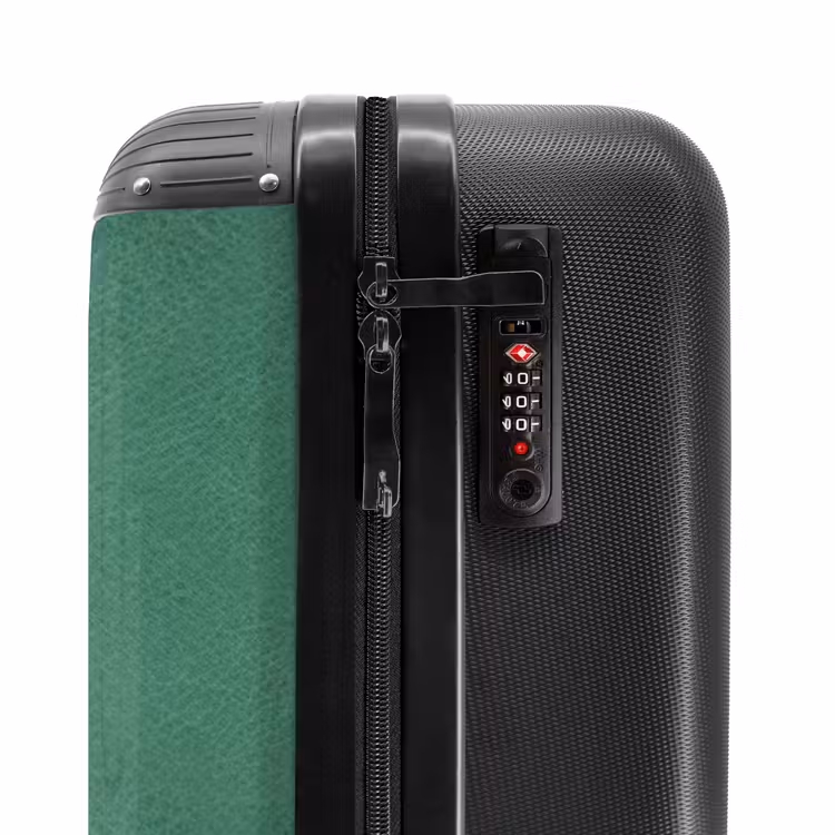 Suitcase - Leather look blue green — 5