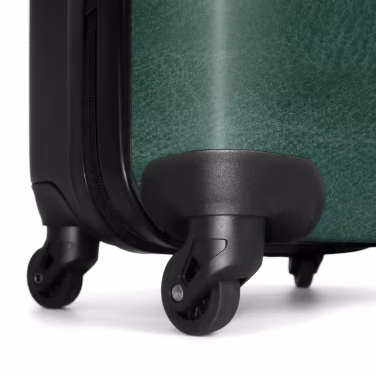 Suitcase - Leather look center green — 6