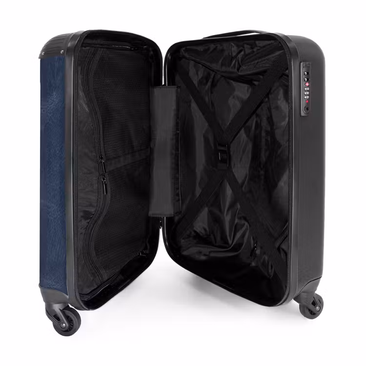 Suitcase - Leather look dark blue — 3