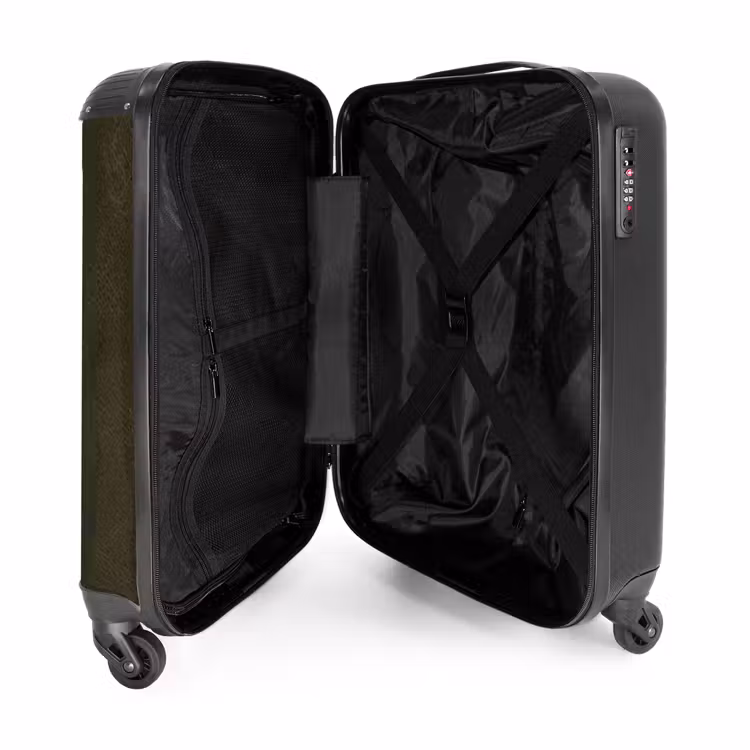 Suitcase - Leather look dark green — 3