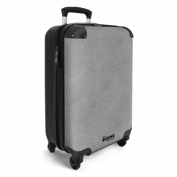 Suitcase - Leather look gray — 4