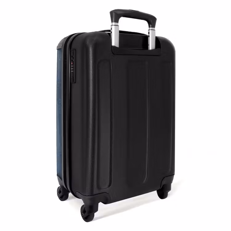Suitcase - Leather look gray blue — 2