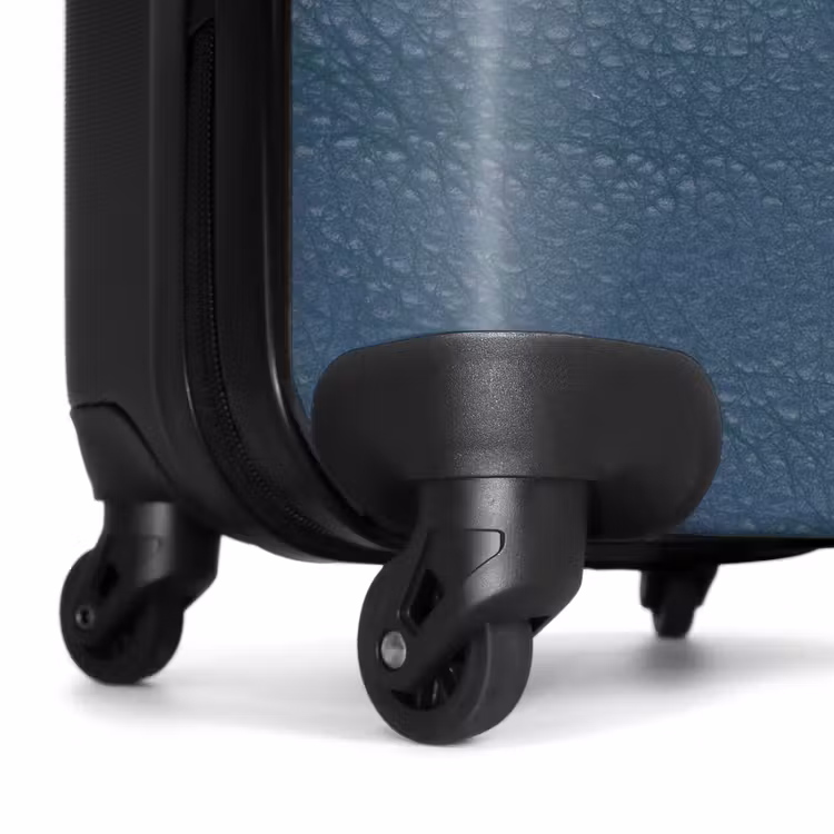 Suitcase - Leather look gray blue — 6