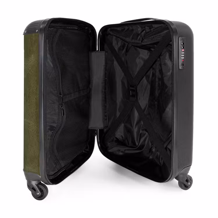 Suitcase - Leather look khaki green — 3