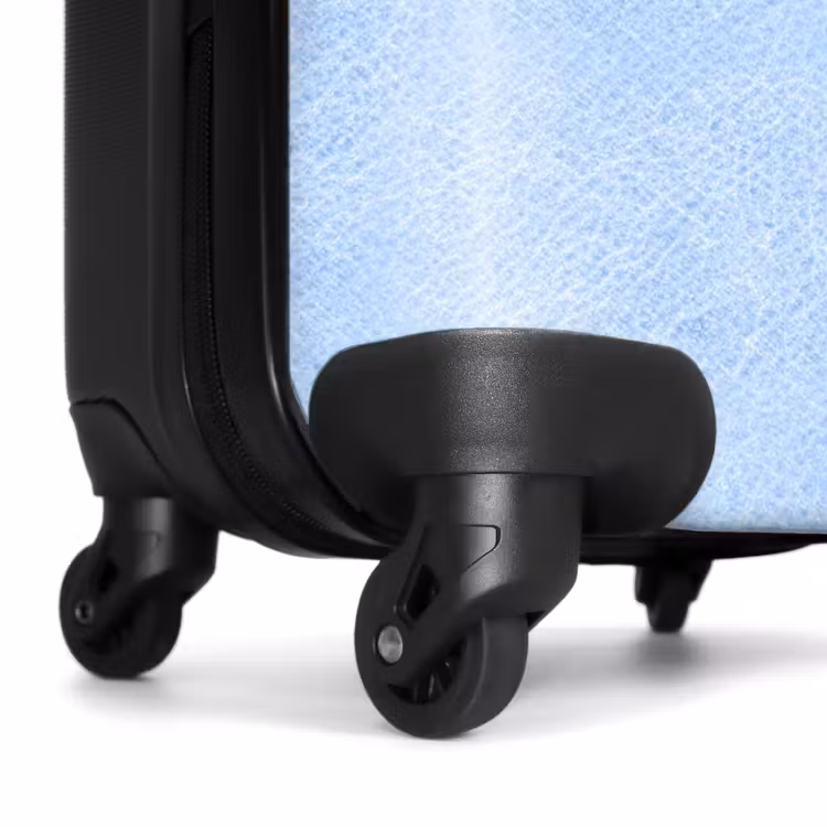 Suitcase - Leather look light blue — 6