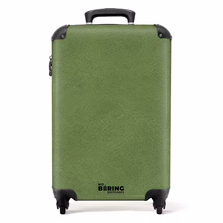 Suitcase - Leather look mint green — 1