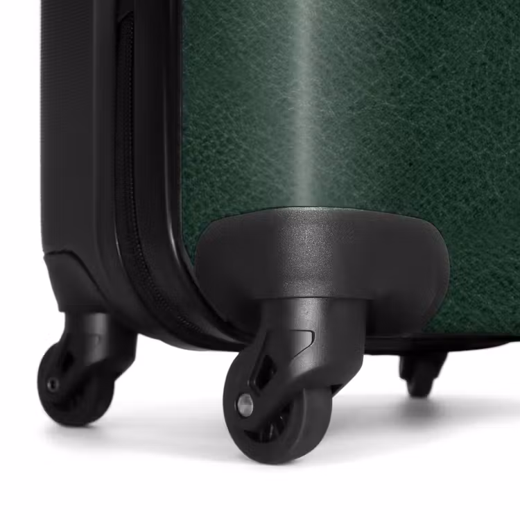 Suitcase - Leather look moss green — 6