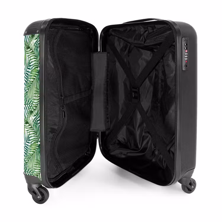 Suitcase - Palm leaves pattern colorful — 3