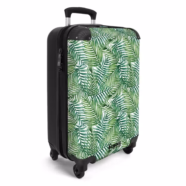 Suitcase - Palm leaves pattern colorful — 4