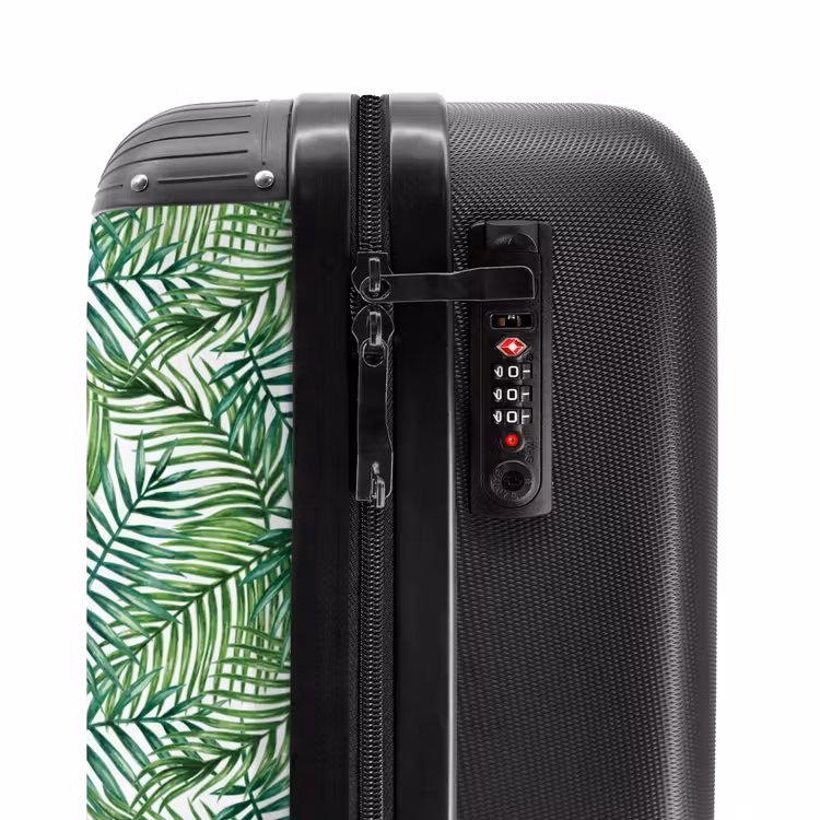 Suitcase - Palm leaves pattern colorful — 5