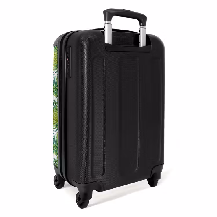Suitcase - Palm leaves pattern light green — 2