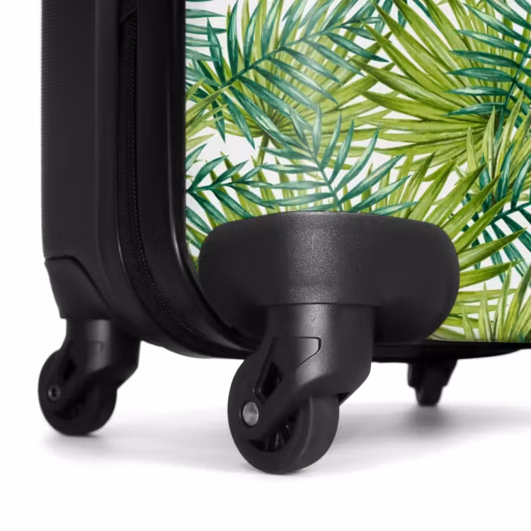 Suitcase - Palm leaves pattern light green — 6