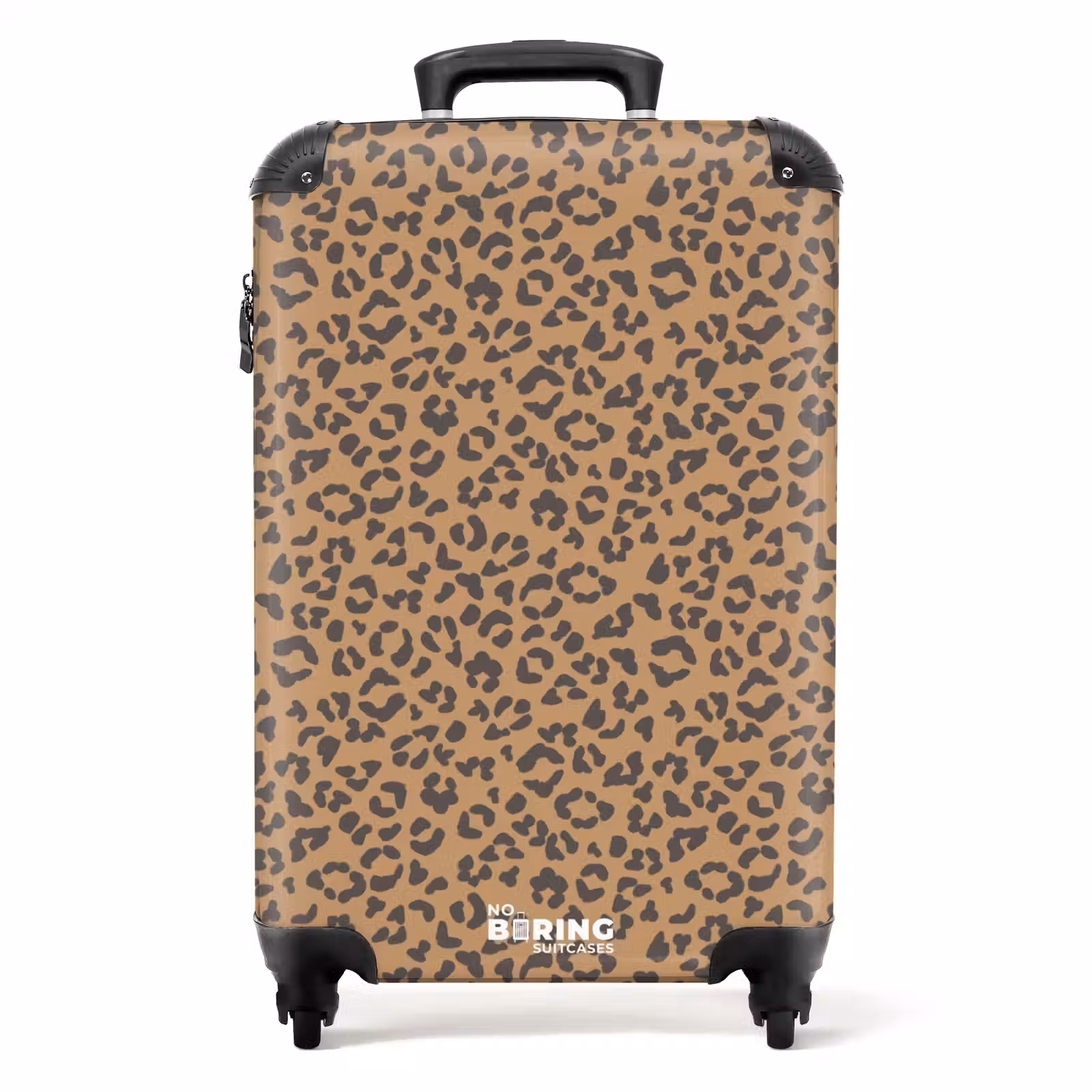 Suitcase - Animal print panther brown — 1