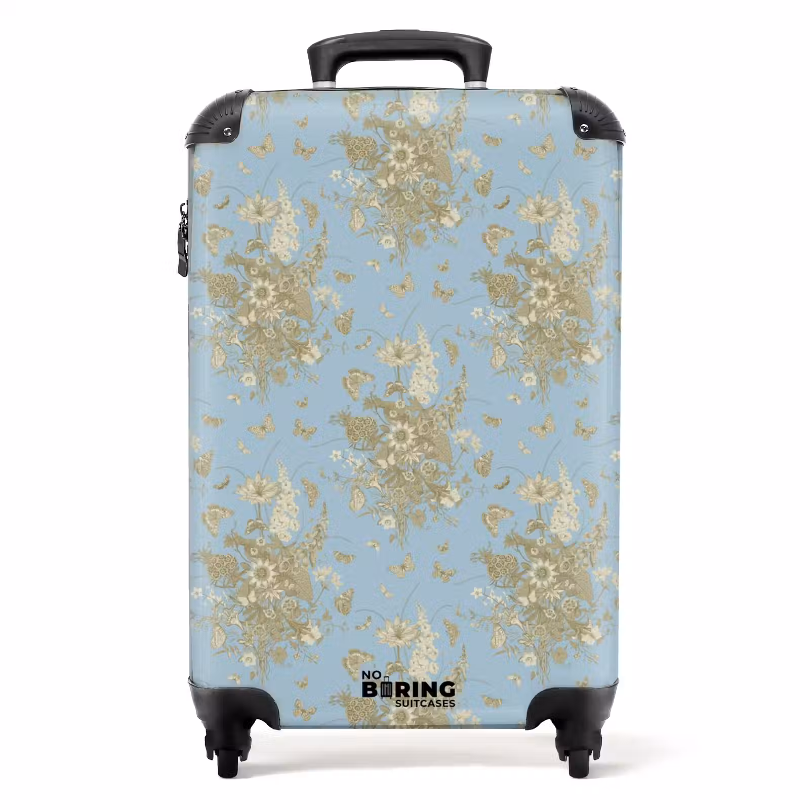 Suitcase - Classic bouquet pattern blue — 1