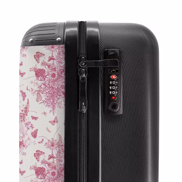 Suitcase - Classic bouquet pattern pink — 6