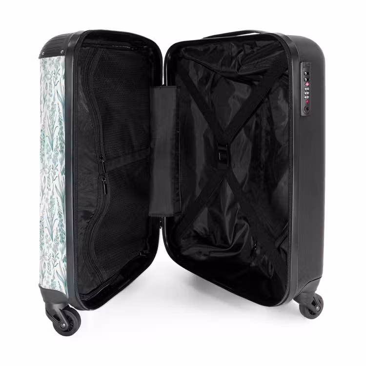 Suitcase - Classic floral pattern green — 5