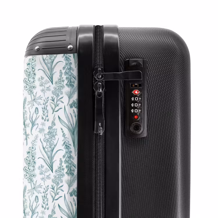 Suitcase - Classic floral pattern green — 6