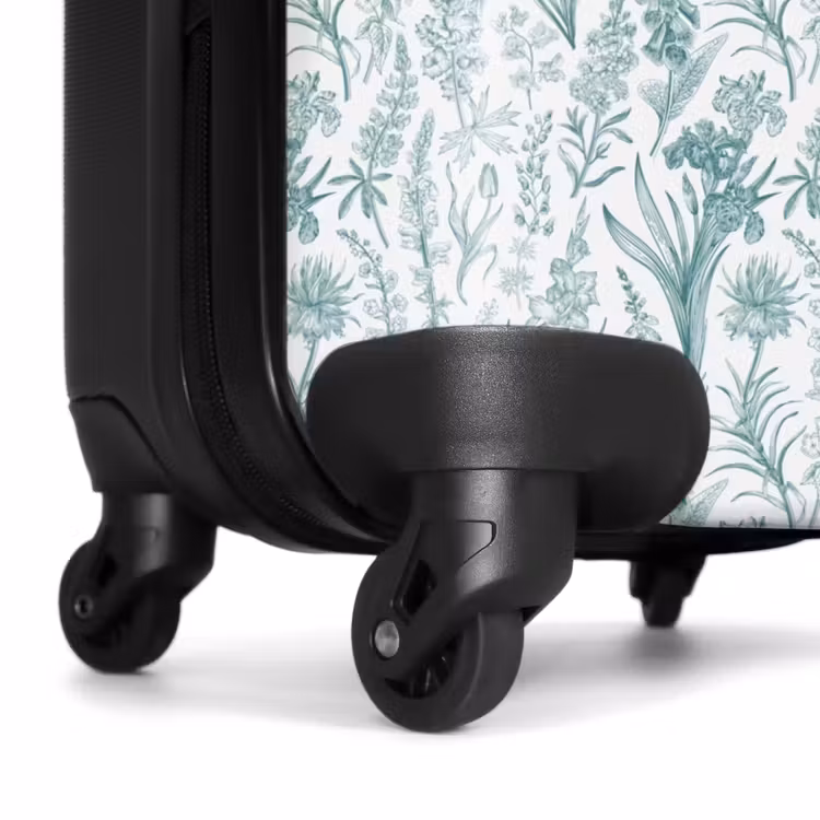 Suitcase - Classic floral pattern green — 7