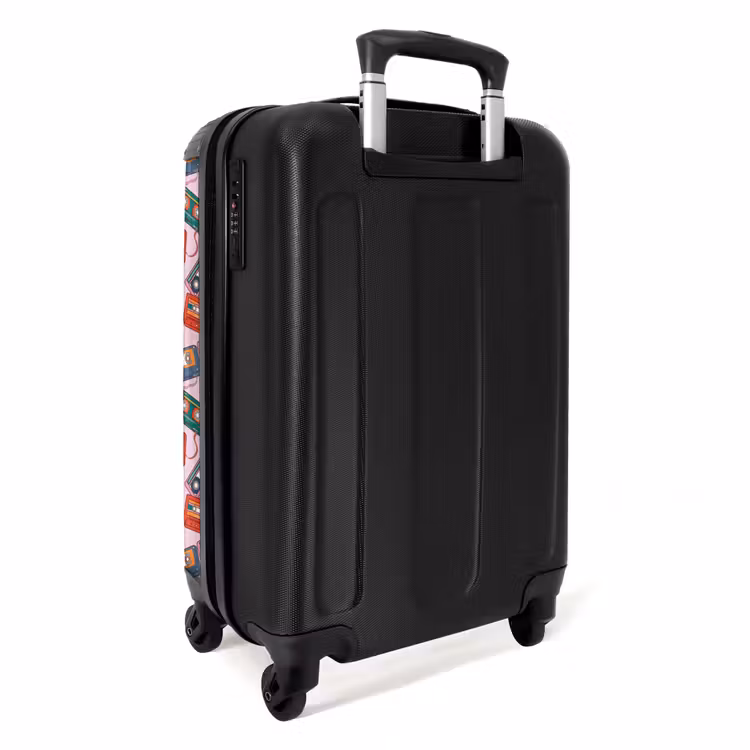 Suitcase - Retro disco cassettes pattern colorful — 2