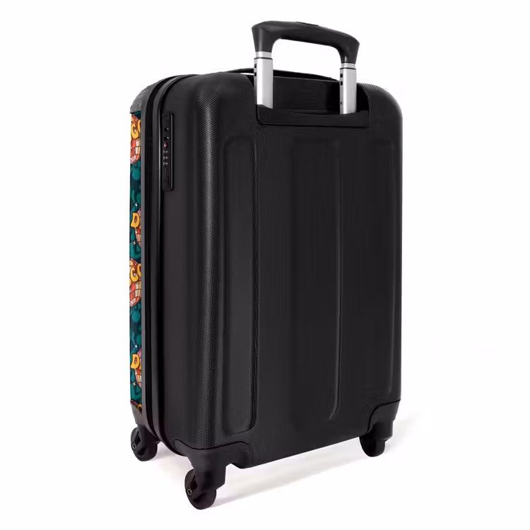 Suitcase - Retro disco wave ball pattern colorful — 2