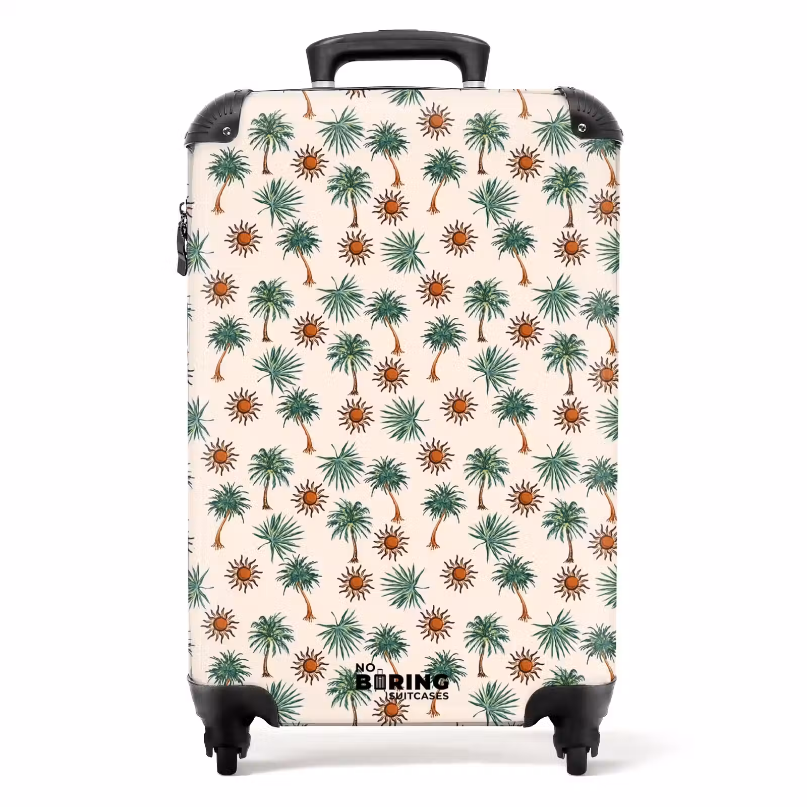 Suitcase - Palm trees and sun print — 1