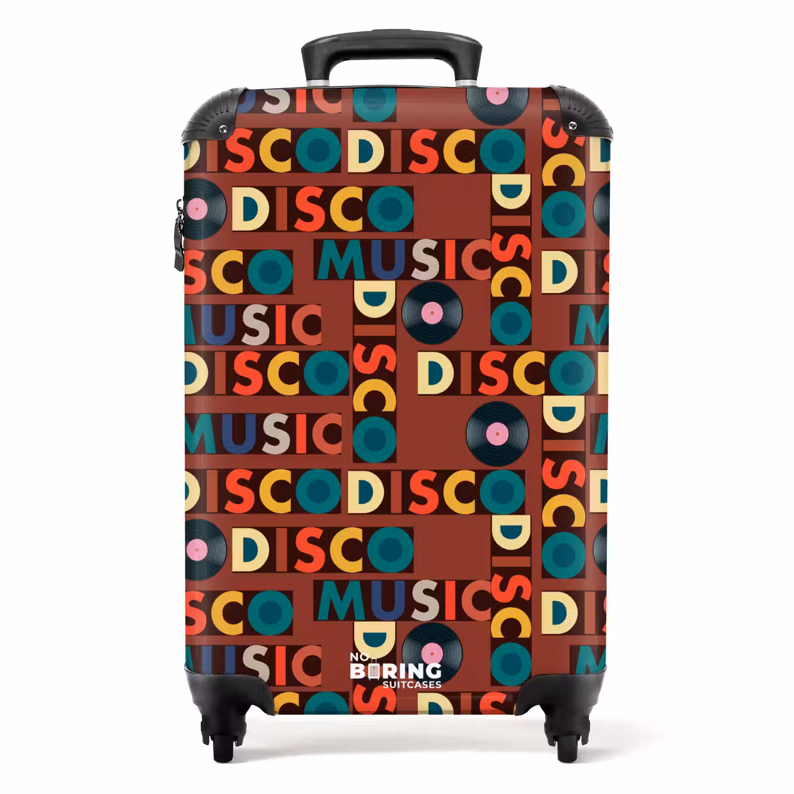 Suitcase - Retro disco 70s text pattern colorful — 1