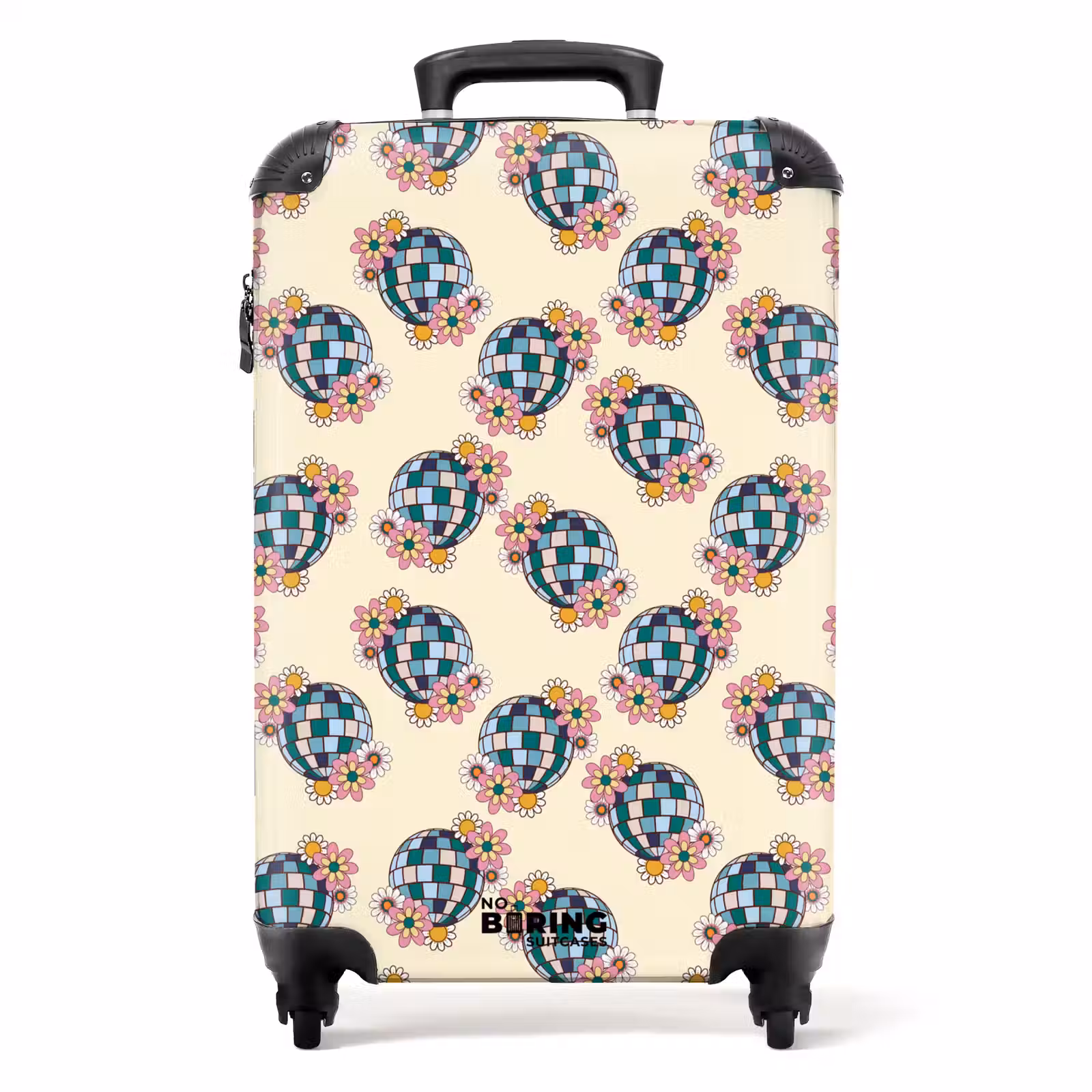 Suitcase - Retro disco ball pattern colorful — 1