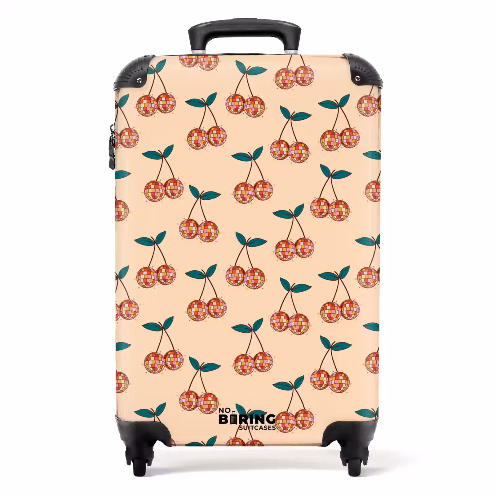 Suitcase - Retro disco cherry pattern colorful — 1