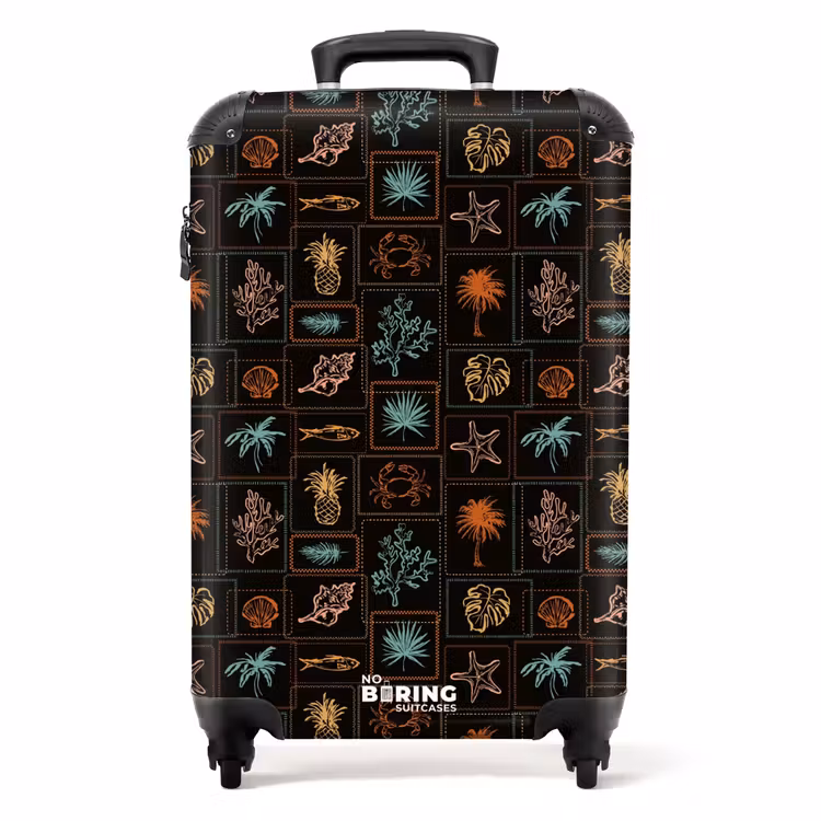 Suitcase - Dark summer vibes print — 1