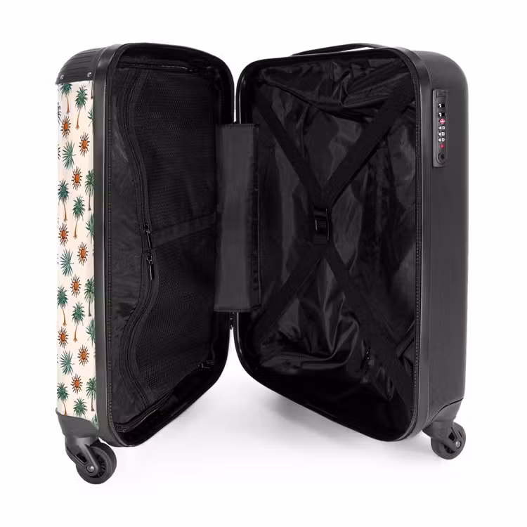Suitcase - Palm trees and sun print — 3