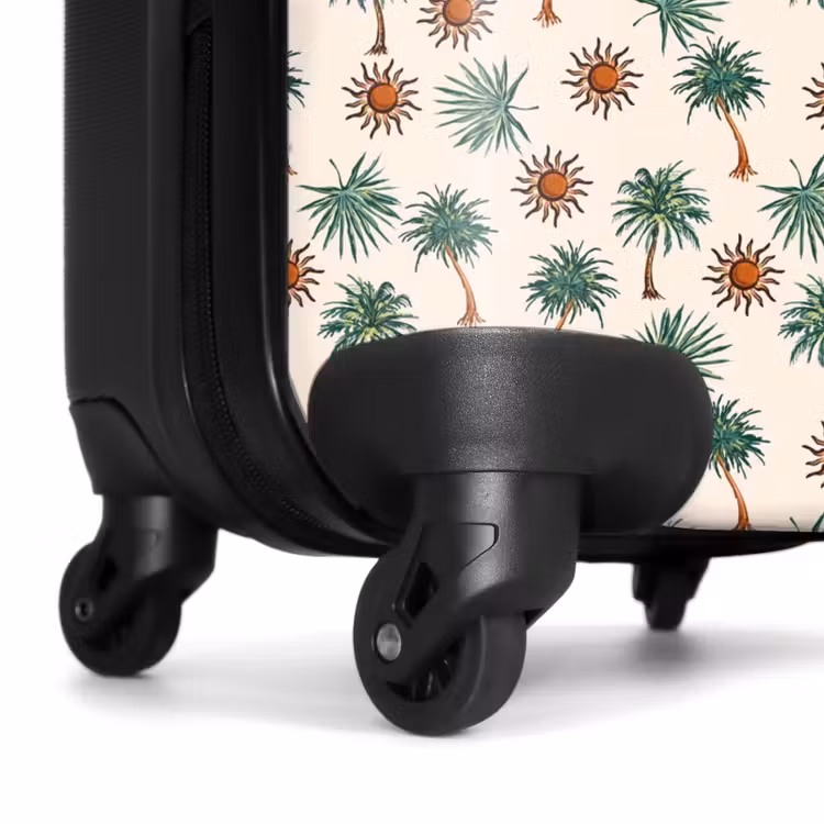 Suitcase - Palm trees and sun print — 6