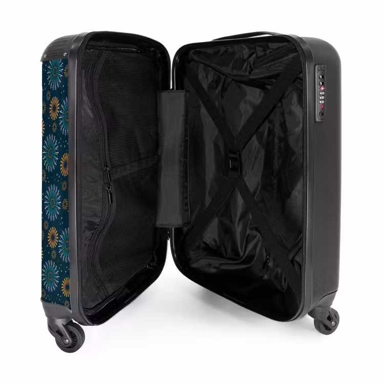 Suitcase - Retro disco 70s fireworks pattern colorful — 3