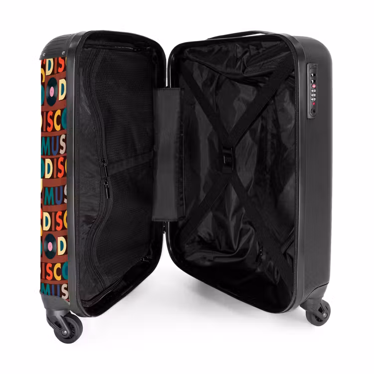 Suitcase - Retro disco 70s text pattern colorful — 3