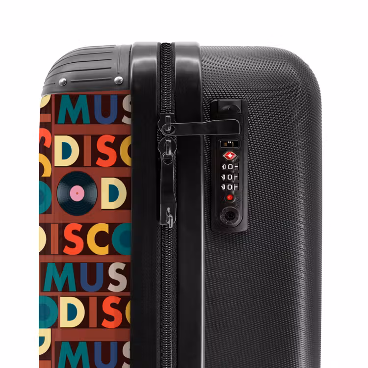 Suitcase - Retro disco 70s text pattern colorful — 5