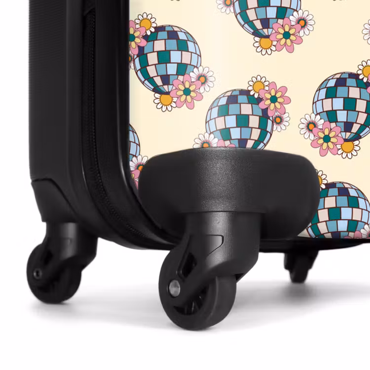 Suitcase - Retro disco ball pattern colorful — 6