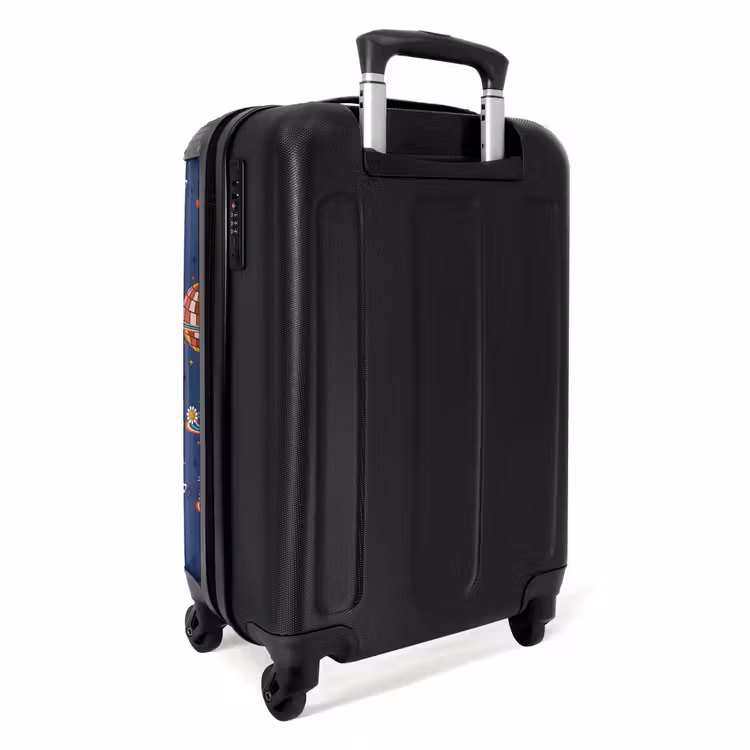 Suitcase - Retro disco rainbows pattern colorful — 2