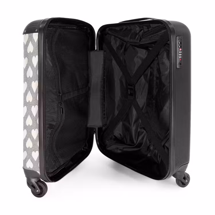 Suitcase - Valentine dots pattern black — 5