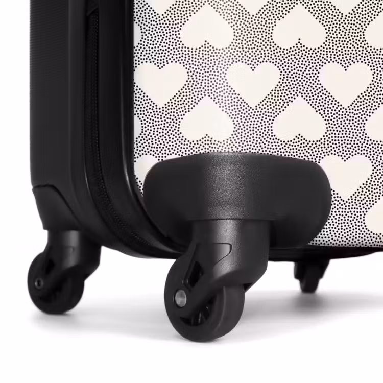 Suitcase - Valentine dots pattern black — 7