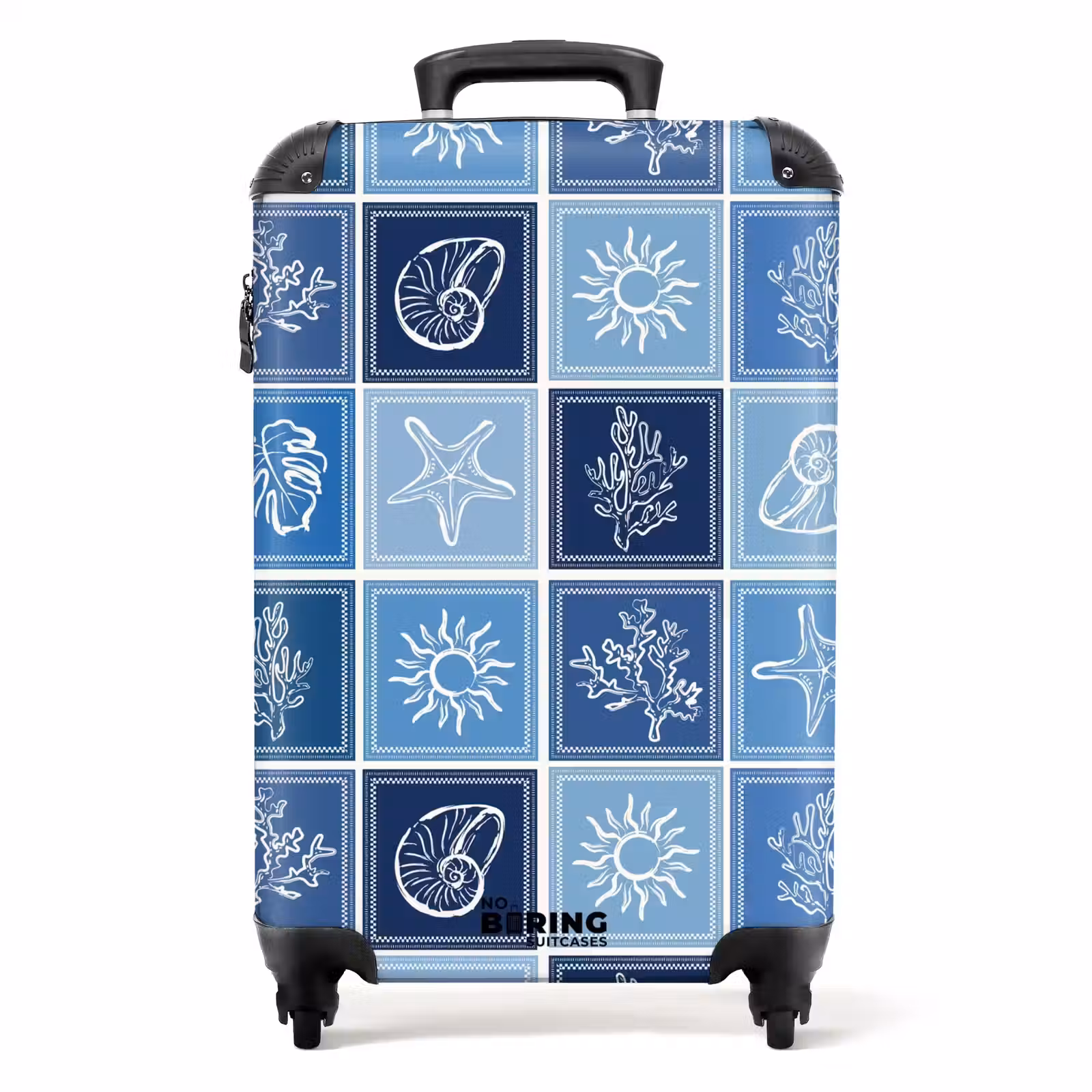 Suitcase - Blue summer print — 1