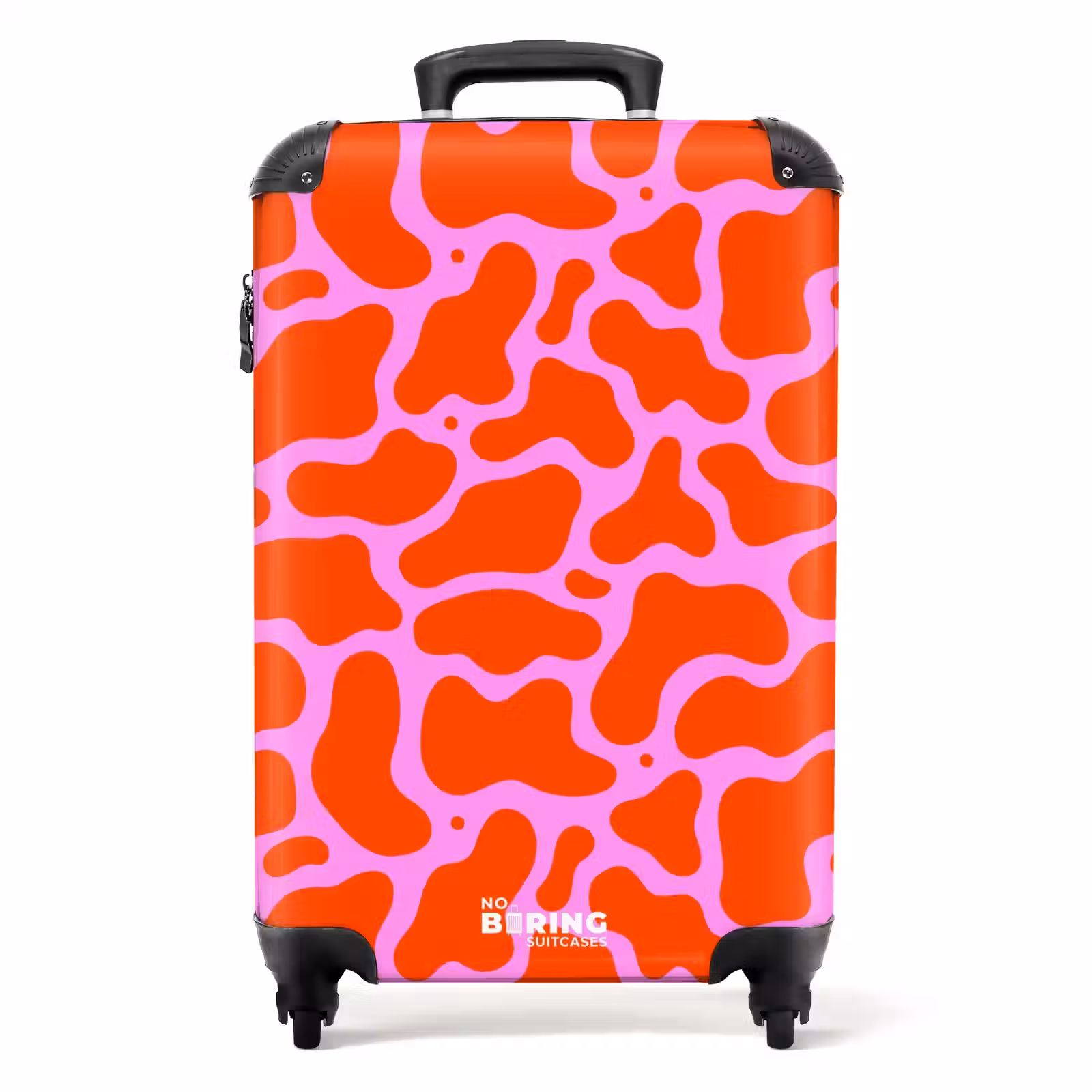 Suitcase - Organic spot pattern in red and pink — 1
