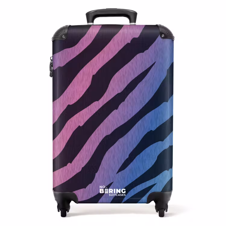 Suitcase - Animal holo - Zebra print — 1