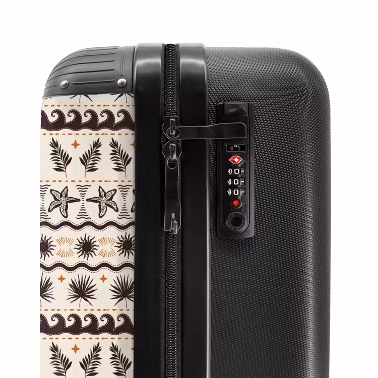 Suitcase - Beach and sea print — 5