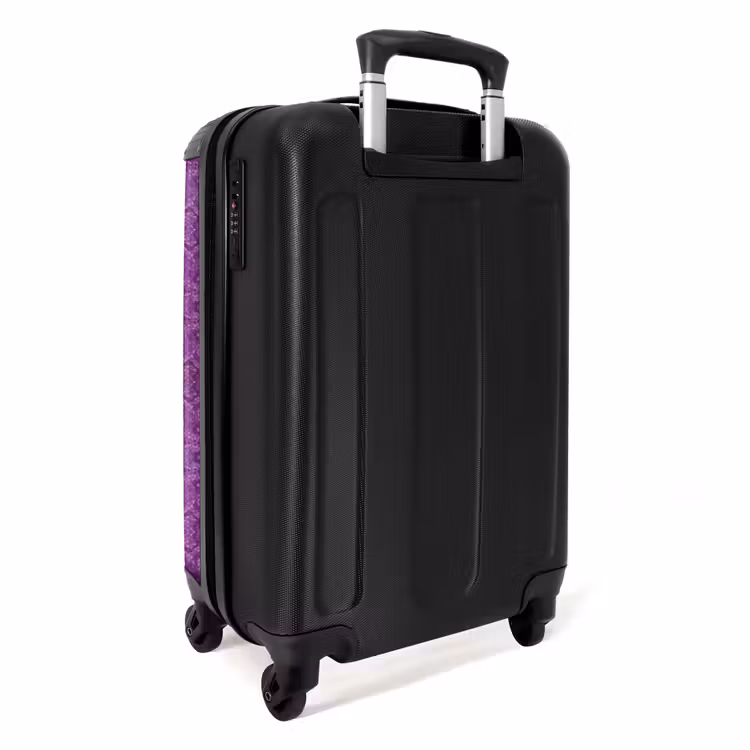 Suitcase - Deep purple snakeskin with symmetrical scale structure — 2
