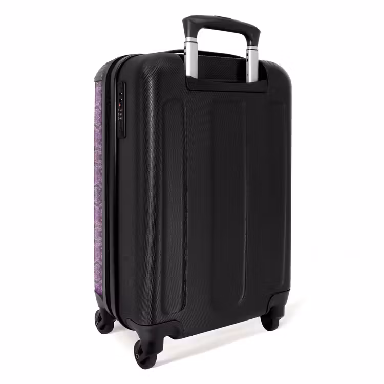 Suitcase - Light purple snakeskin with symmetrical scale structure — 2