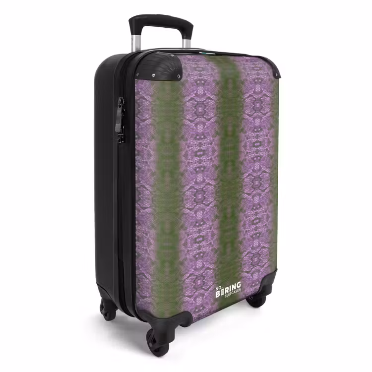 Suitcase - Light purple snakeskin with symmetrical scale structure — 4