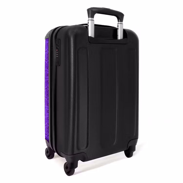 Suitcase - Purple snakeskin with symmetrical scale structure — 2