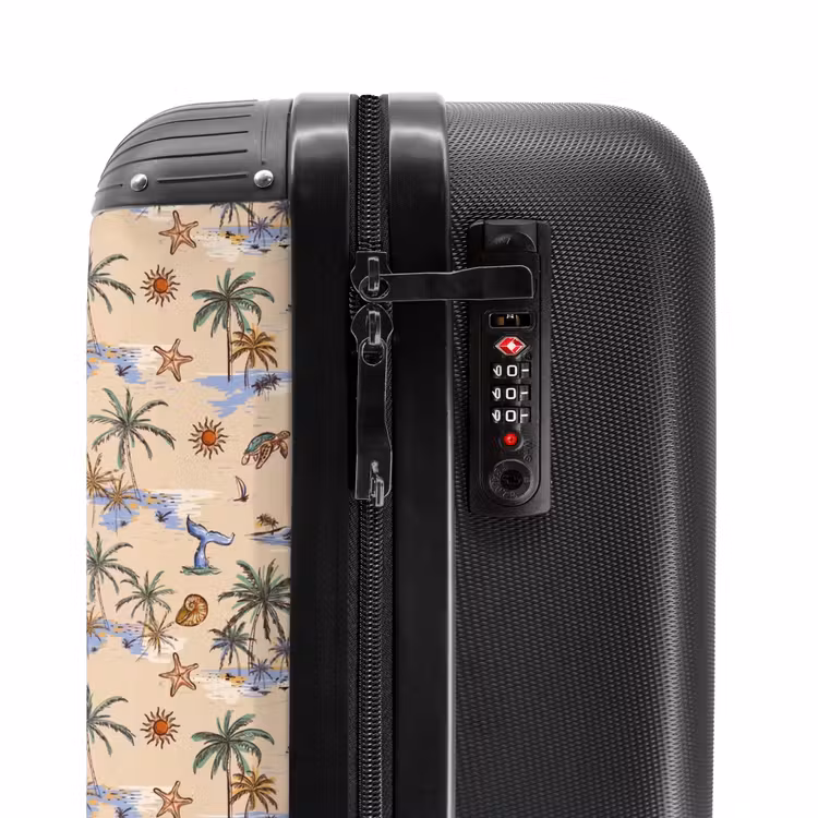Suitcase - Vacation island print — 5
