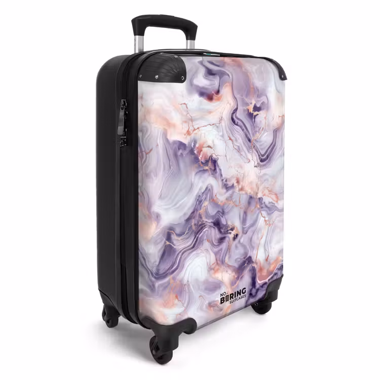 Suitcase - Marble - Dance of Marble and Pastel — 4